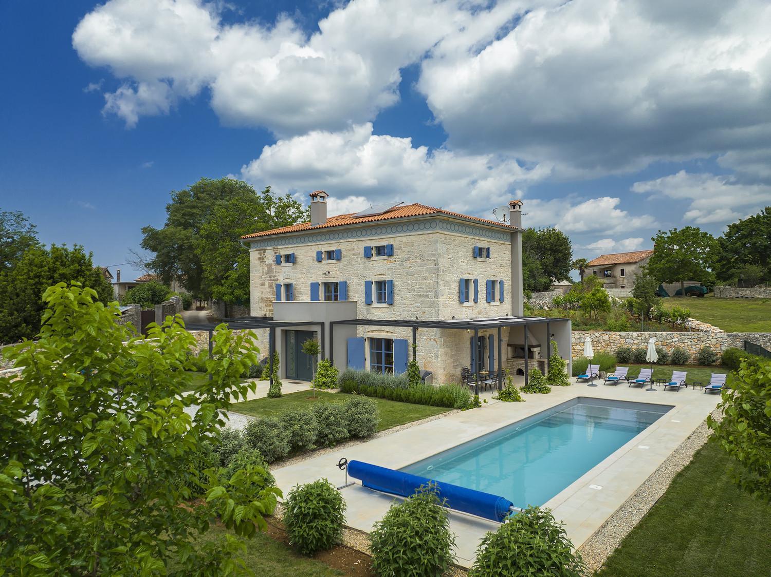 Tinjan Villa Pi For 8 People In Central Istria With Heated Pool & Large Garden מראה חיצוני תמונה