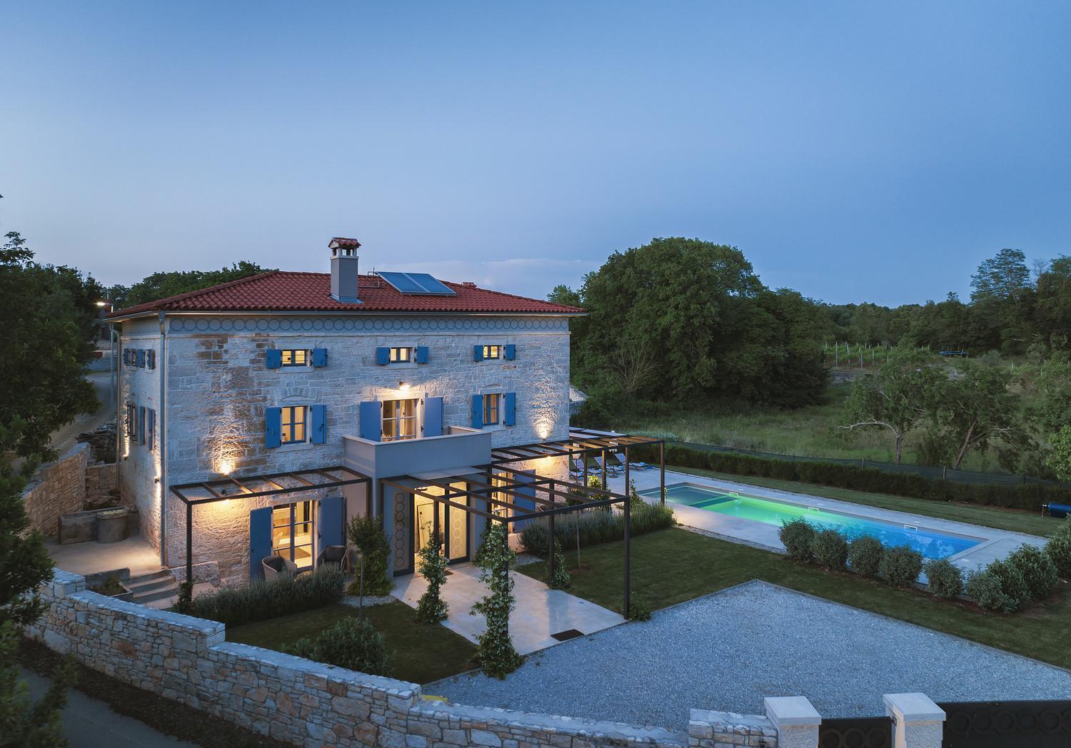 Tinjan Villa Pi For 8 People In Central Istria With Heated Pool & Large Garden מראה חיצוני תמונה
