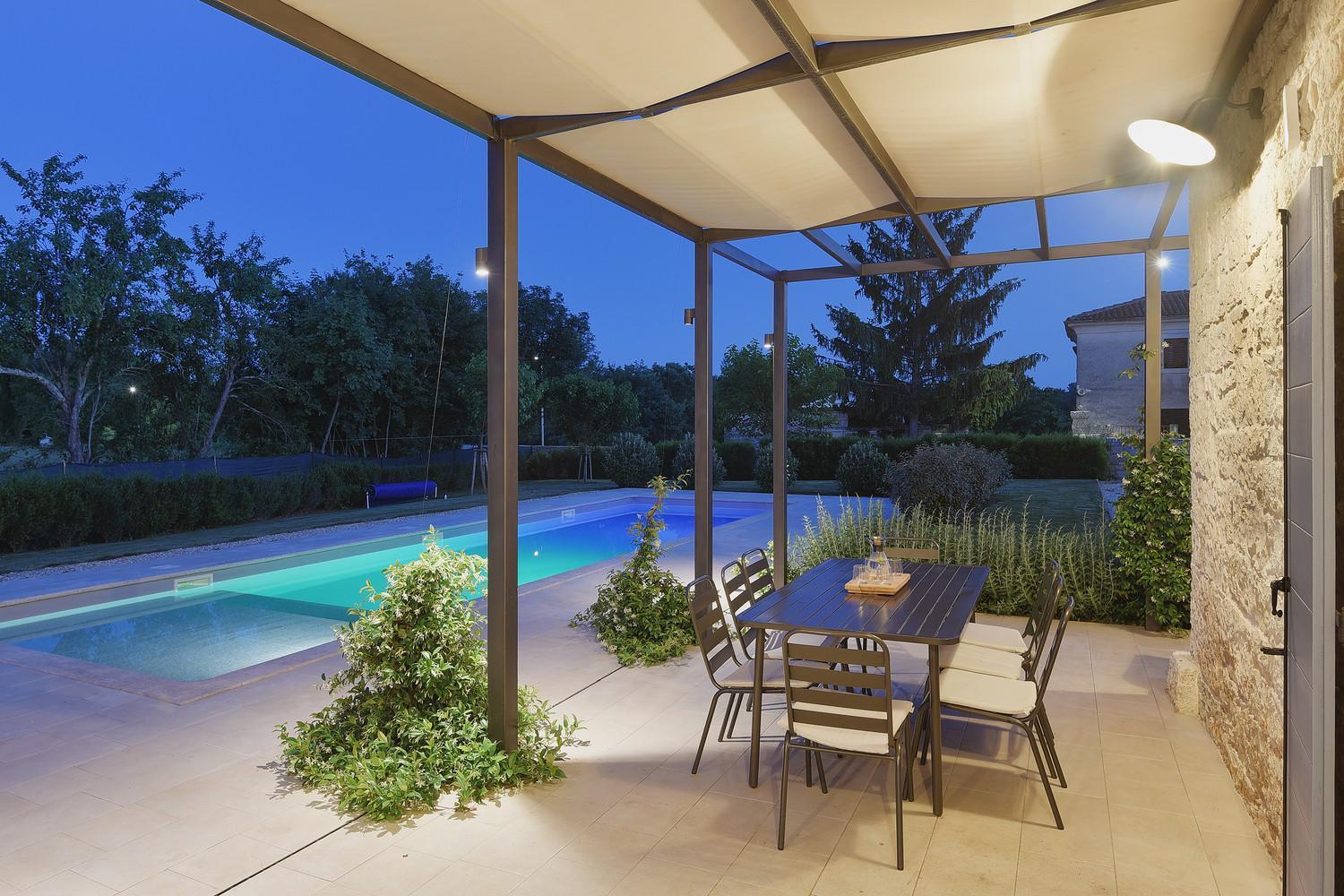 Tinjan Villa Pi For 8 People In Central Istria With Heated Pool & Large Garden מראה חיצוני תמונה